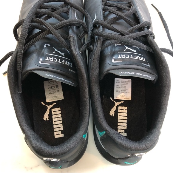 Puma Mercedes Drift Cat 8 Formula One Black Grey Green Style 306502-01 Size 11US - Picture 10 of 15